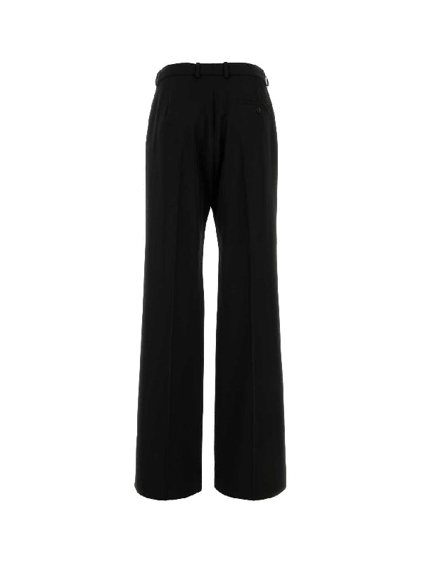 Black Wool Tailored Pants