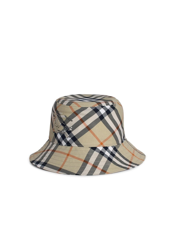 EKD Embroidered
  Check Pattern Bucket Hat