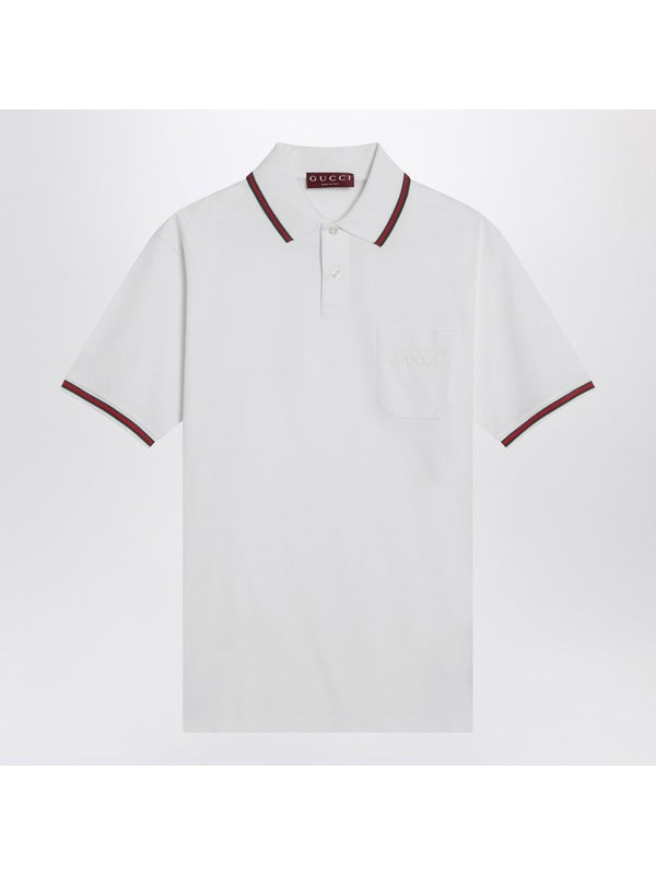 WEB Ribbon Cotton Polo Shirt