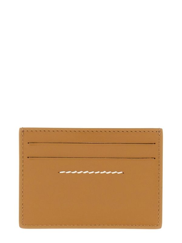 Number Logo Leather Card Holder