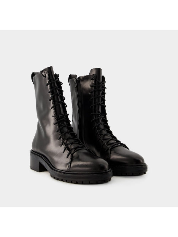 Isa Lace-Up Leather Boots