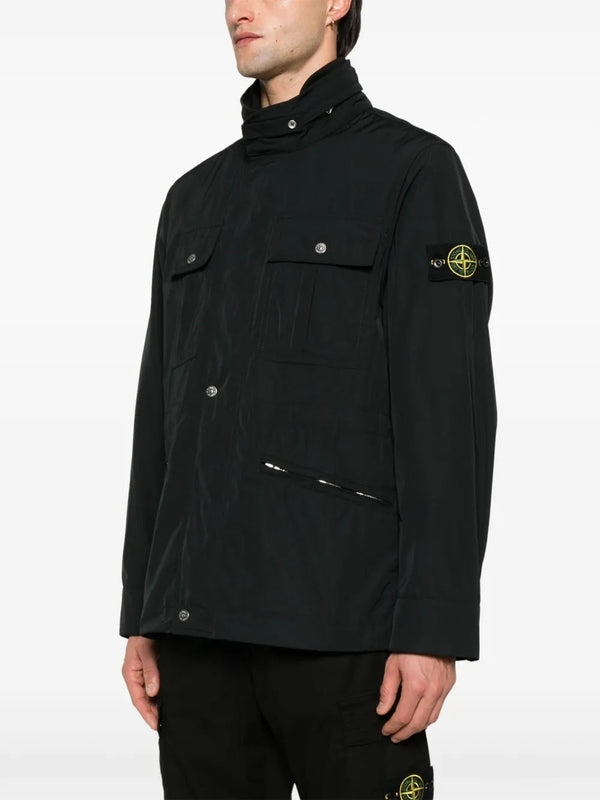Wappen Patch Multi-pocket High-neck Jacket
