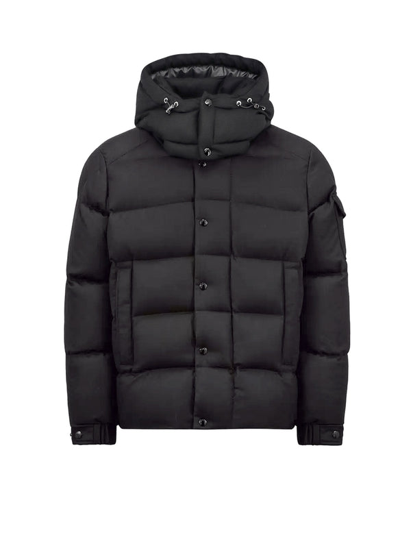 MONCLER - Beser Logo Patch Wool Padding - Jente