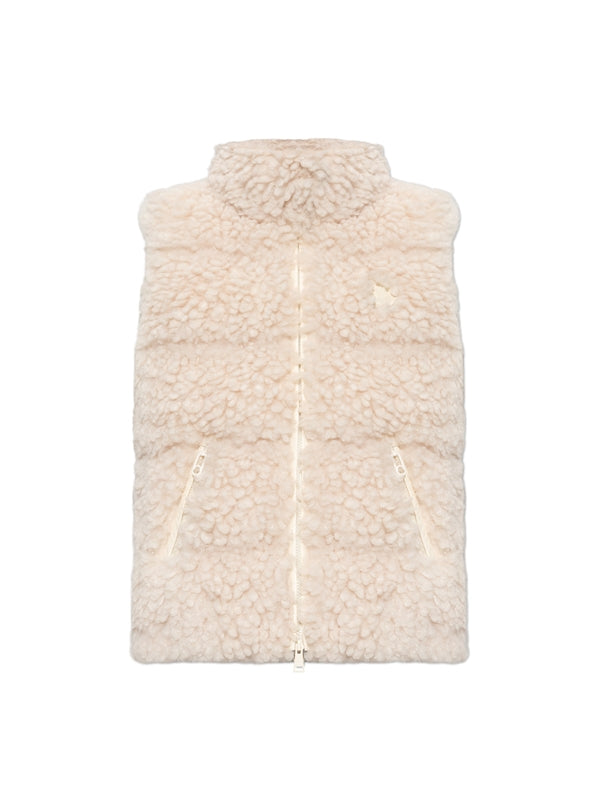 Fake Shearling Padded Vest