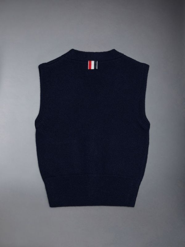 RWB Jacquard Detail Knit Vest