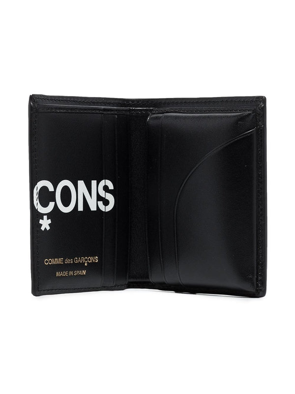 Logo Print Leather Wallet