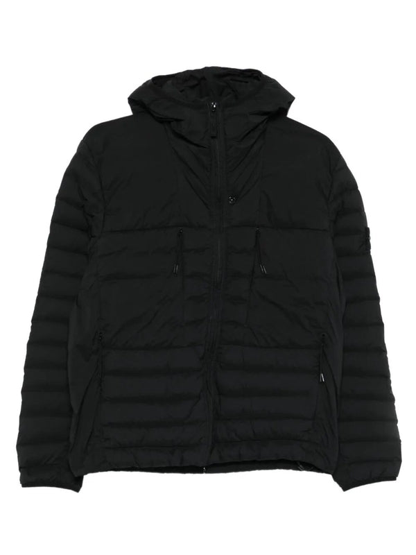 Wappen Patch Hooded Padded Jacket