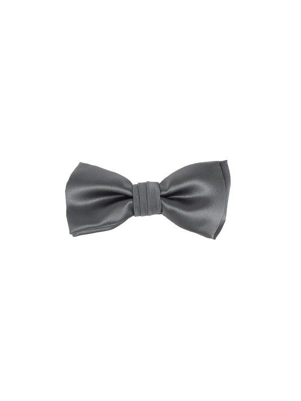 Gray Silk Bow Tie