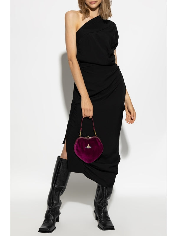 Asymmetric
  One-Shoulder Draped Dress