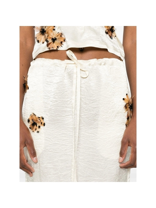 Floral Appliqué Skirt
