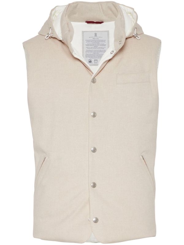 High-Neck Detachable Hooded
  Vest