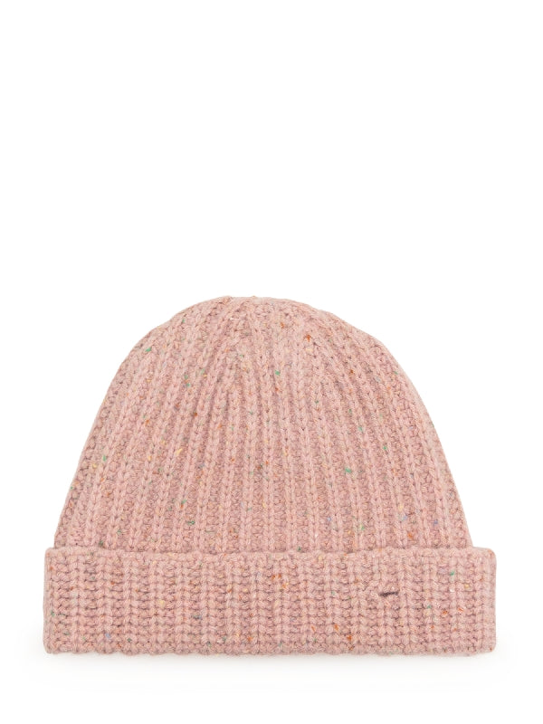 Stitch Logo Wool Ribbed Turn-Up Beanie