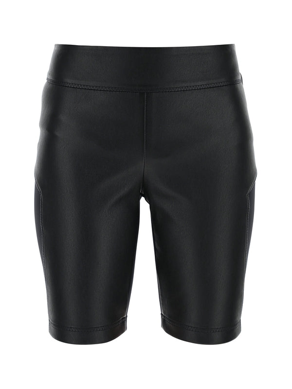 Stretch Leather Legging Shorts