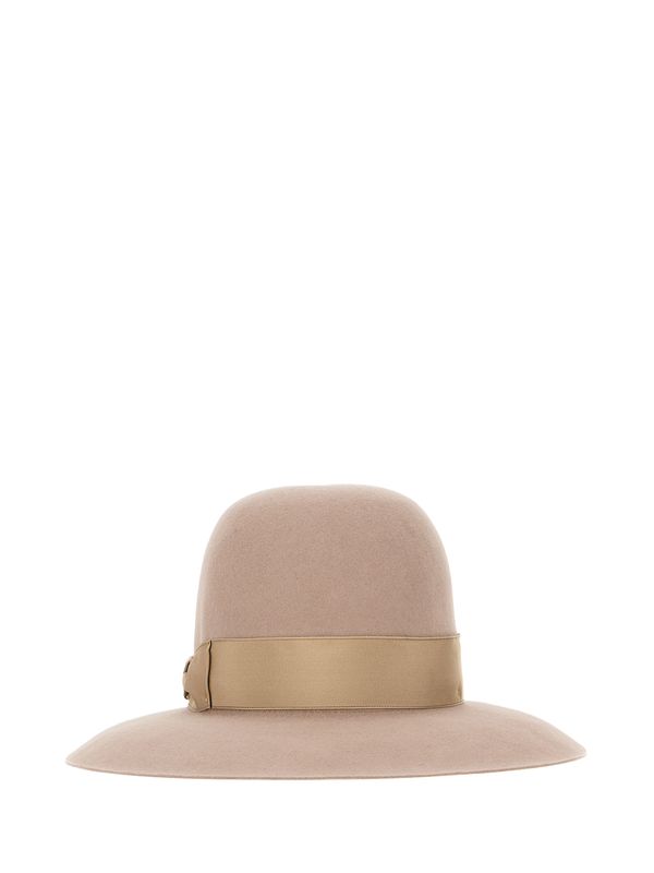 Bow Strap Detail Fedora Hat