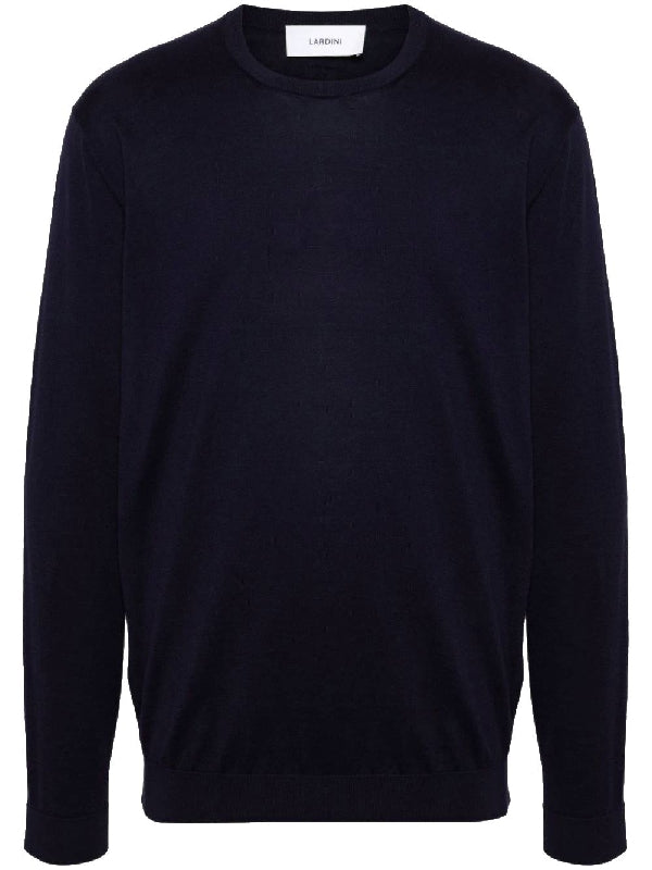 Lardini Sweaters Blue Knitted