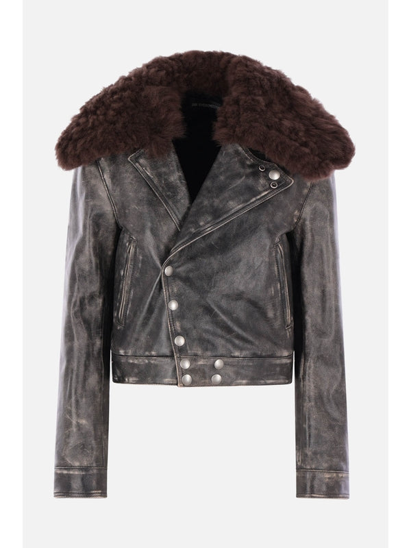 Ann Demeulemeester Black Biker