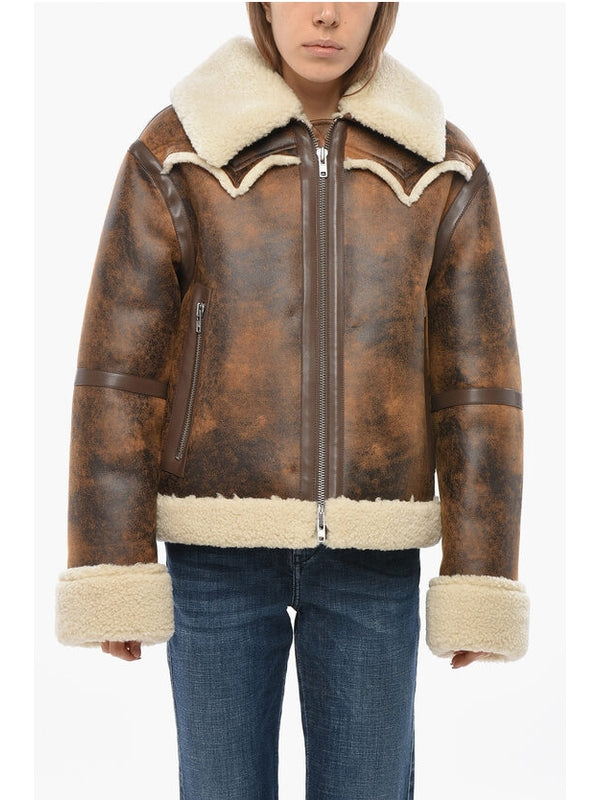 Stand Studio Brown Fur & Shearling