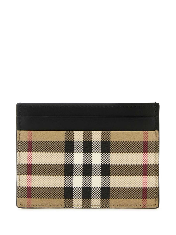 Vintage Check Card Wallet