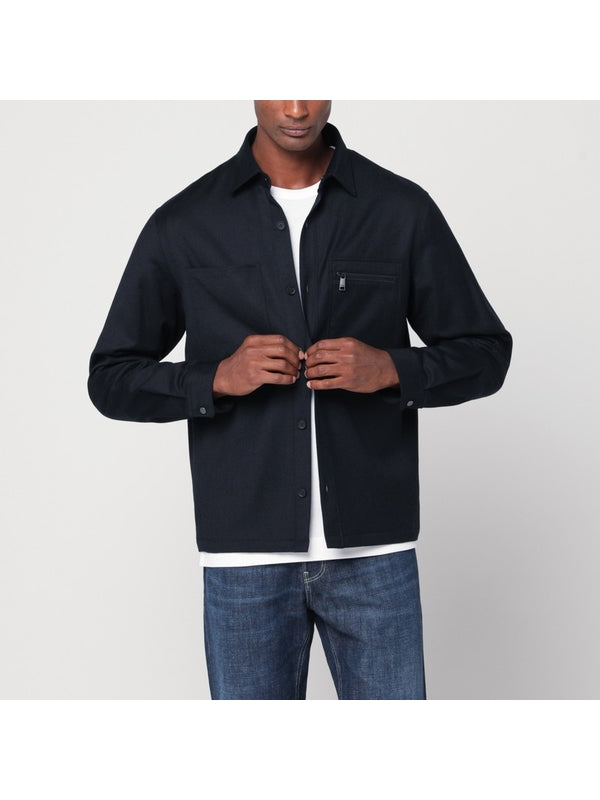 Z Zegna Navy Jackets