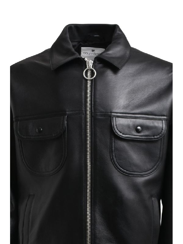 Buckle Vintage Leather Jacket