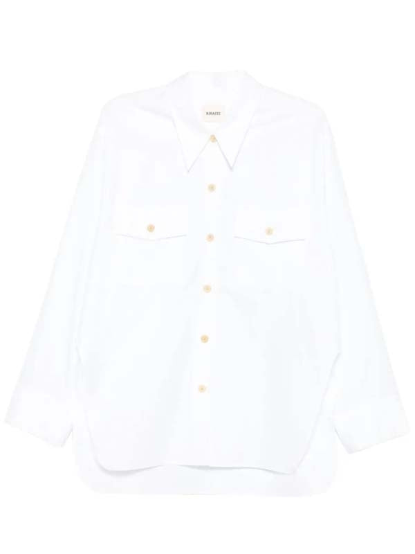 Khaite White Shirts & Blouses