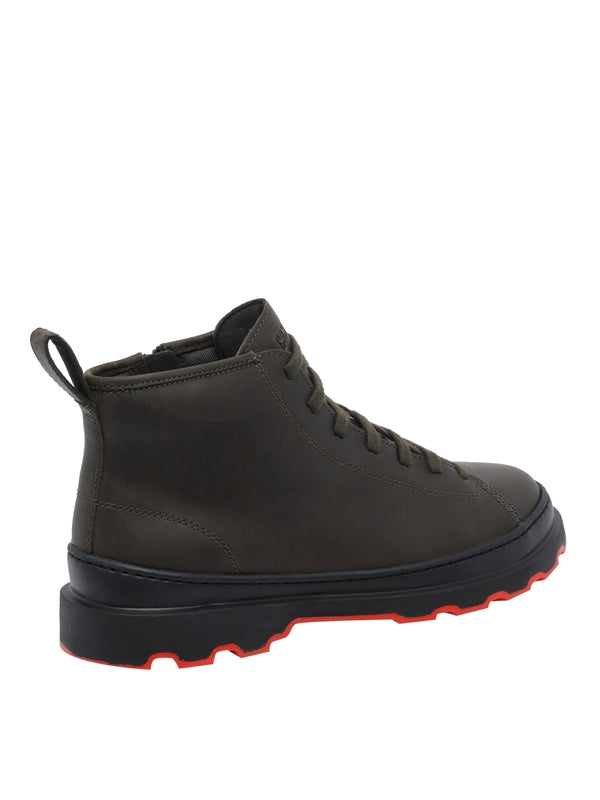 Camper Green Lace-Up Boots