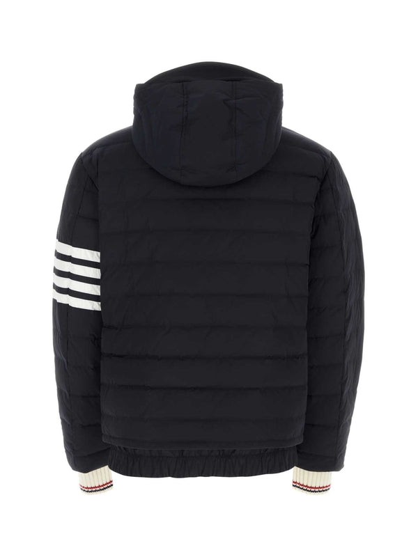 4-Bar Hoodieed Padded Jacket