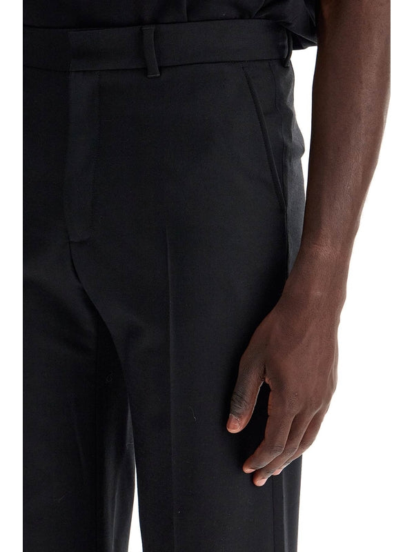 Slim Fit Wool Blend Tailored Pants