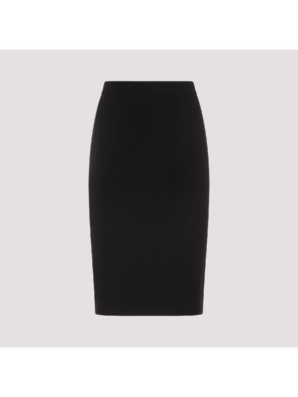 Wool Blend Pencil Skirt