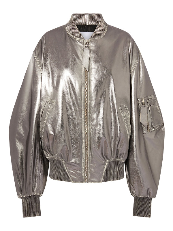 ANJA Mirror
  Leather Bomber