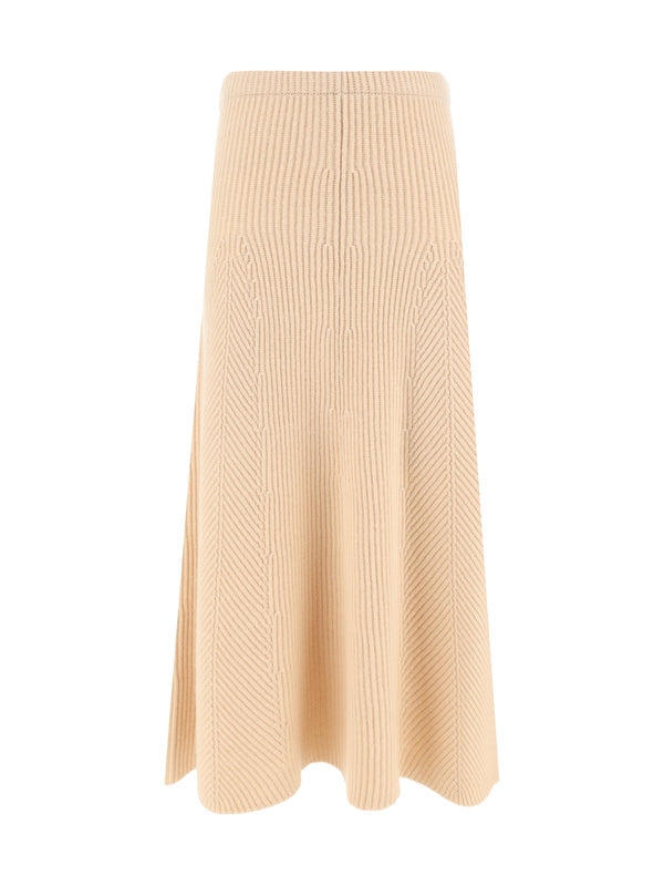 Cashmere Wool Knit Skirt