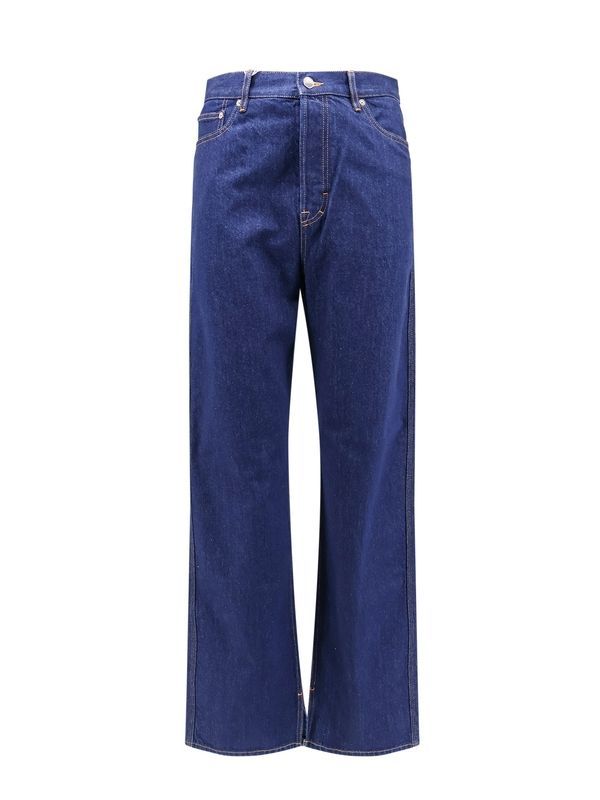 Back Flower Logo Denim Pants