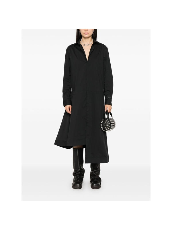 Asymmetric Cotton Blend Shirt
  Dress