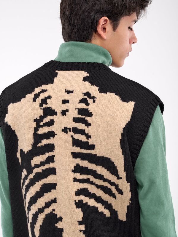 5g Wool Bone Knit Vest