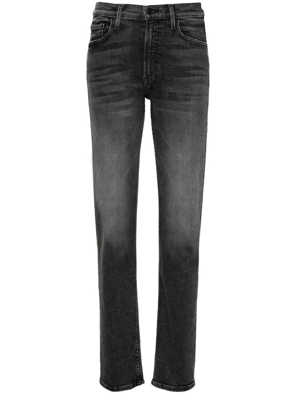 Slim Fit Washed Denim Pants