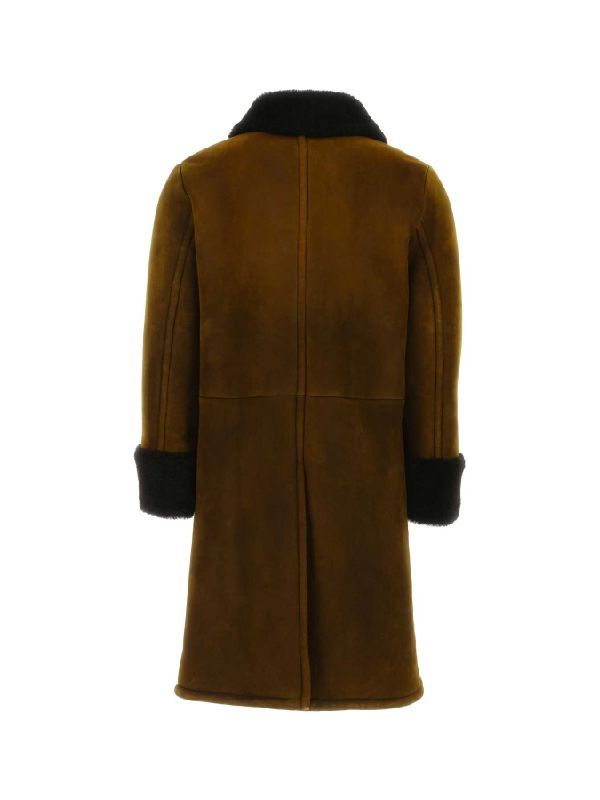 Shearling Double Breasted Coat