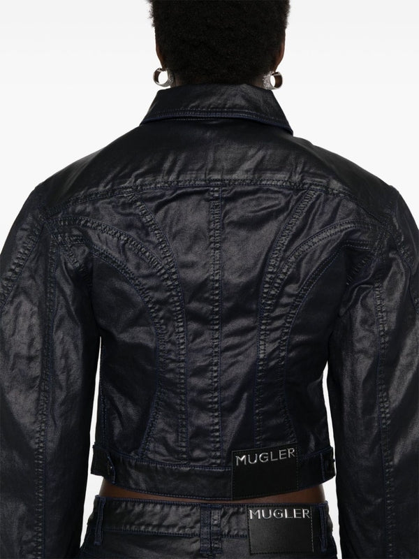 Wax Effect Denim Jacket