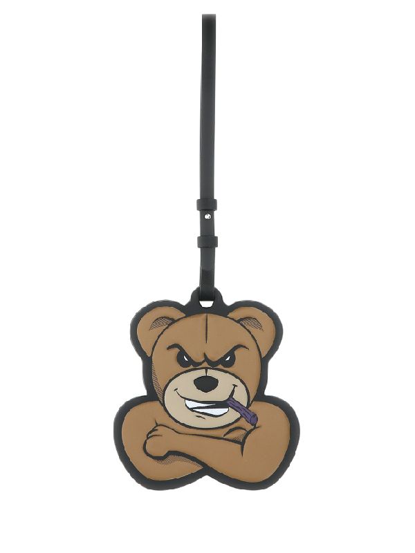 Palm angels leather bear bag charm