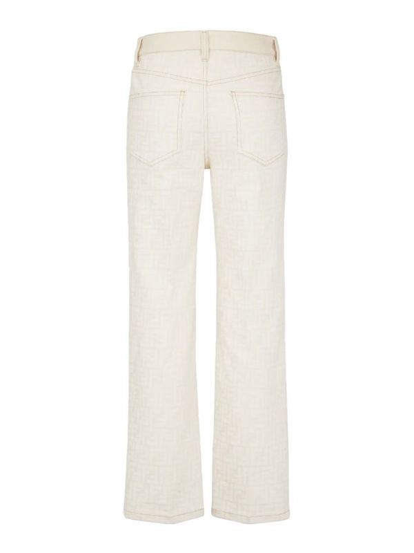 Allover FF Jacquard Denim Pants