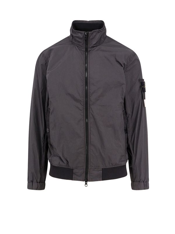 Wappen Patch Nylon Zip-up Jacket