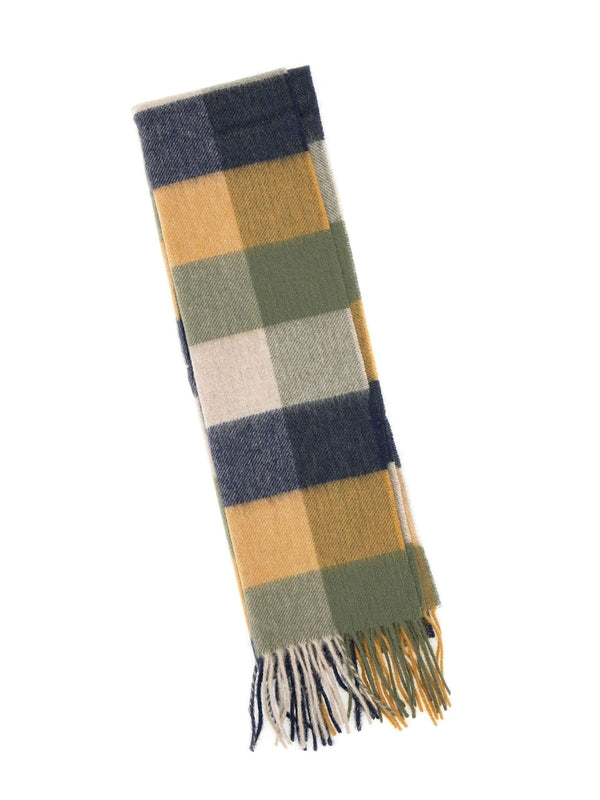 Barbour Checked Multicolor Wool Mufflers