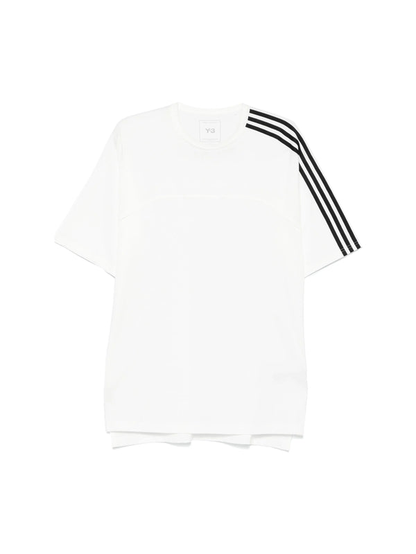 Stripe Detail Cotton Short
  Sleeve T-Shirt