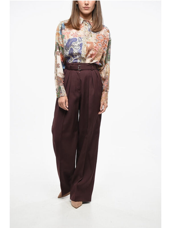 Lanvin Burgundy Trousers