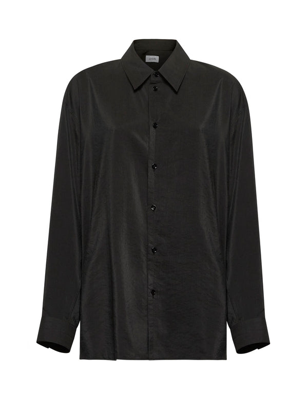 Black Silk Blend Shirt