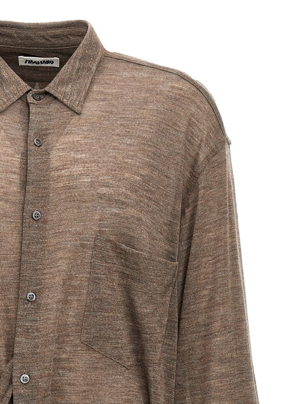 Silence Wrap Wool Shirt