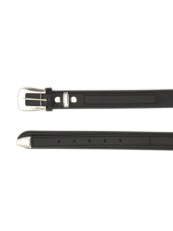 Minimal Western Detail Leather Belt