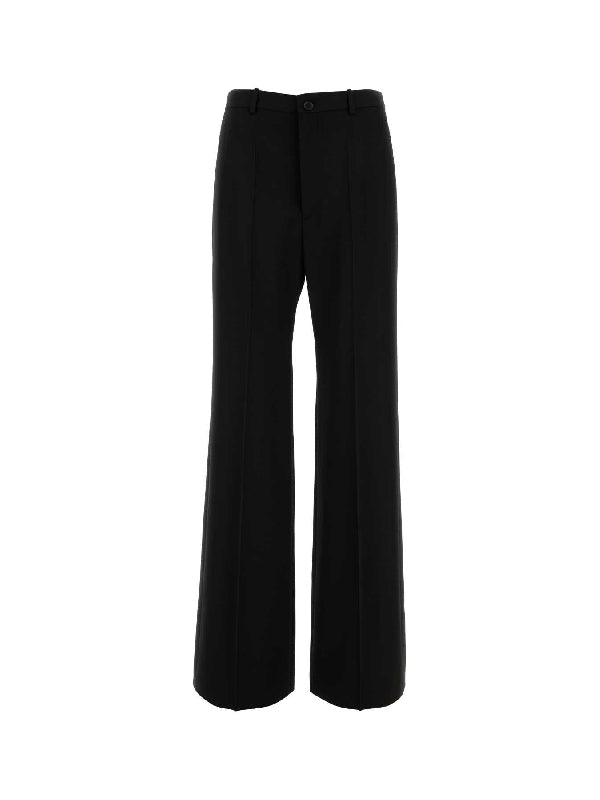 Black Wool Tailored Pants