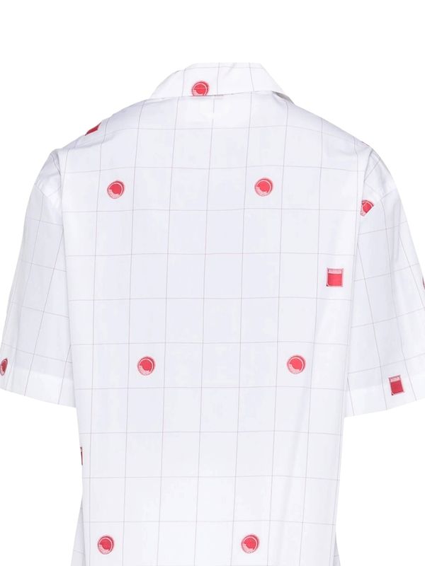 Printing Detail Cotton Short Sleeve Shirt