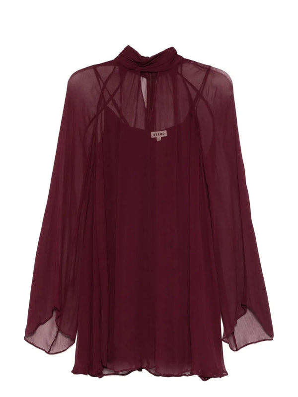 Staud Purple Mini Dress