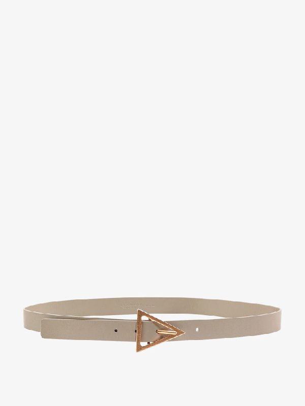 Triangle Metal Buckle Leather Belt